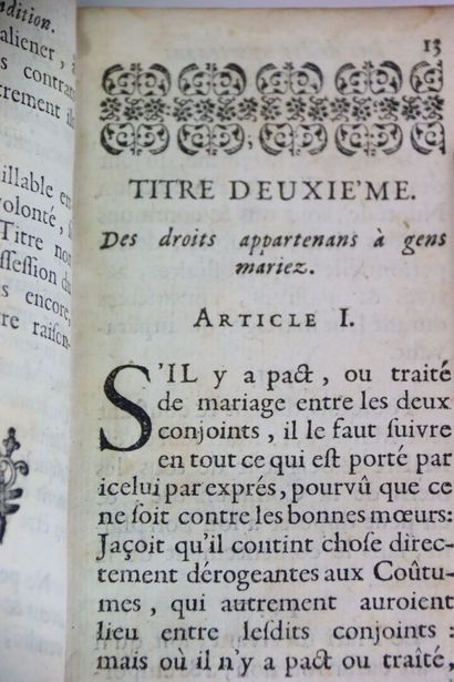 [METZ] - Coutumes de L'Évêché de Metz, avec...