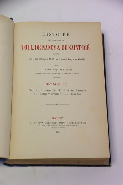 MARTIN (abbé Eug.) - Histoire des Diocèses...