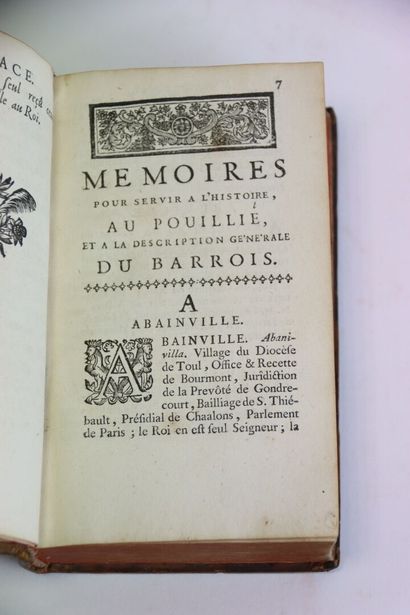 [MAILLET (M. de)] - Mémoires alphabétiques...
