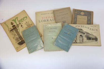 [LOT DE 8 LIVRES SUR L'ART EN LORRAINE] -...