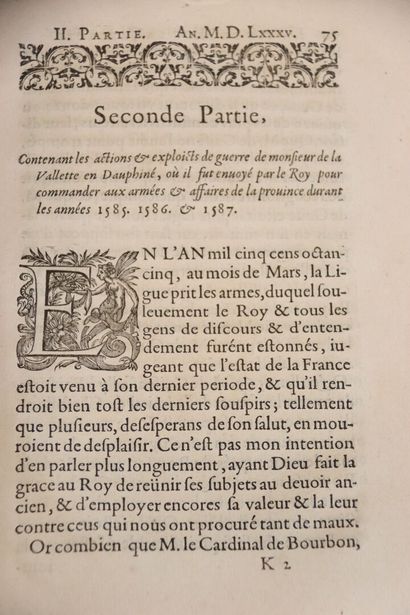 [MAUROY] - Discours de la vie et faits héroïques...