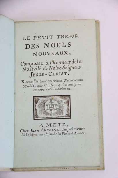 [MANUSCRIT] - Le petit trésor des noëls nouveaux,...