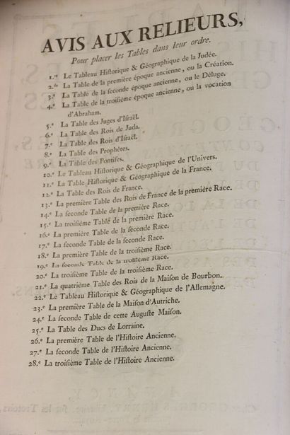 [LYONNOIS (Abbé J.J.)] - Tables historiques,...