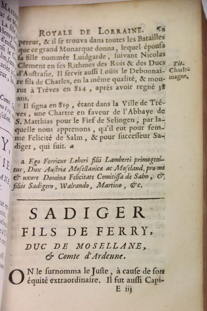 MUSSEY (Jean de) - La Lorraine ancienne et...