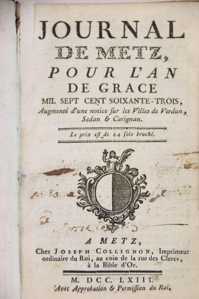 [METZ] - Journal de Metz pour l'an de grace...