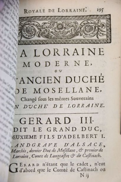 MUSSEY (Jean de) - La Lorraine ancienne et...
