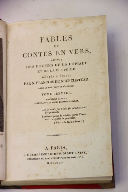 NEUFCHÂTEAU (François de) - Fables et contes...