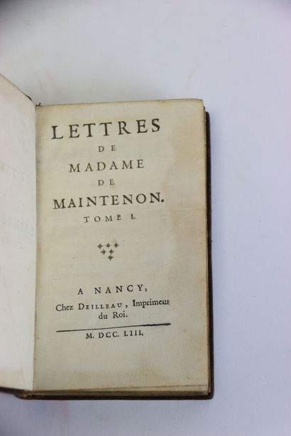 MAINTENON (Madame de) - Lettres de madame...
