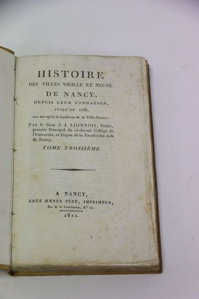 LYONNOIS (J.-J.) - Histoire des villes vieille...