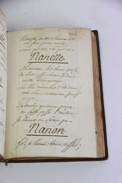 [MANUSCRIT] - GENDRE (Jean-Louis) - La famille...
