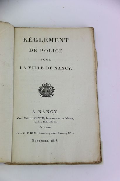 MENGIN (L.) - Police regulations for the...