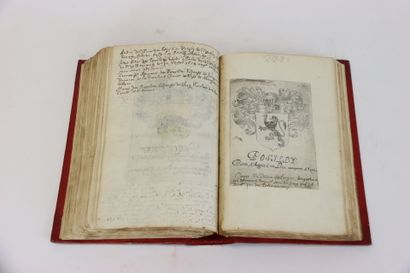 [MANUSCRIT] - CALLOT HÉRAUT D'ARMES DES DUECHEZ...