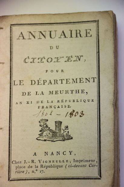 [LOT DE 6 ANNUAIRES] - COLLECTIF. Annuaire...