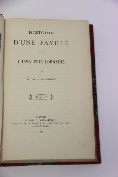 LUDRES (Comte de) - Histoire d'une famille...
