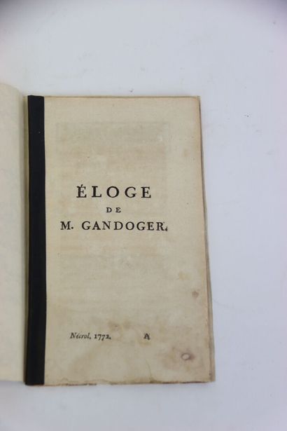 [NEUFCHÂTEAU (François de)] - Éloge de M....