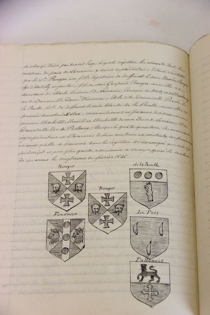 [MANUSCRIT] - MORY D'ÉLYANGE - Notes généalogiques...