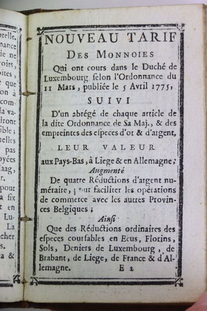 [LUXEMBOURG] - Almanach de poche pour l'année...