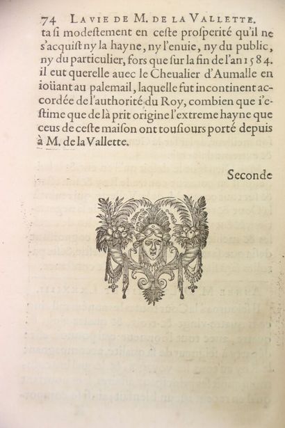 [MAUROY] - Discours de la vie et faits héroïques...