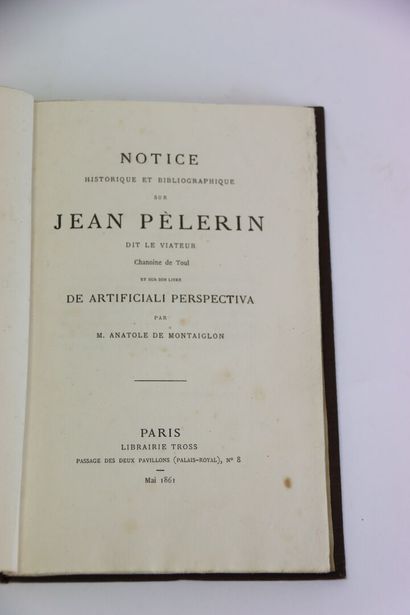 MONTAIGLON (Anatole de) - Notice historique...
