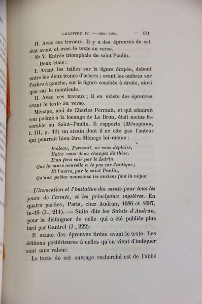 MEAUME (Edouard) - 1637-1714 Sébastien Leclerc...