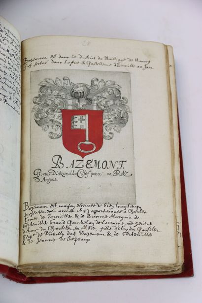 [MANUSCRIT] - CALLOT HÉRAUT D'ARMES DES DUECHEZ...