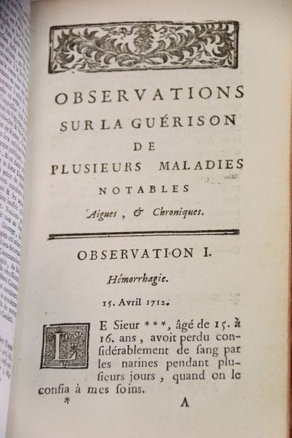 MARQUET - Observations sur la guérison de...