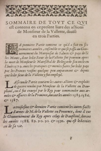 [MAUROY] - Discours de la vie et faits héroïques...