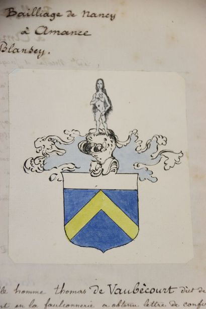 [MANUSCRIT] - RICHIER DIT CLERMONT (Copie...