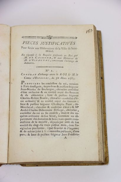 [MICHEL (Maire royal)] - Observations of...