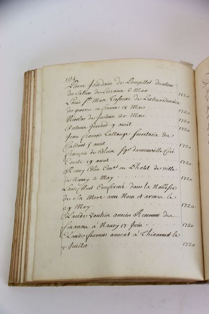[MANUSCRIT] - Nobiliaire de Lorraine et Barrois....