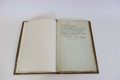 [MANUSCRIT] - [MOSELLE] - Mémoires sur les...