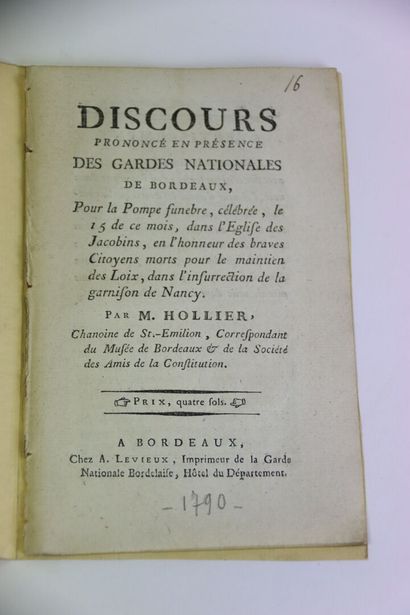 LOUVAIN-PESCHELOCHE - Affaire de Nancy. Lettre...