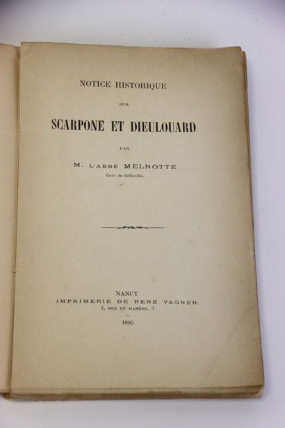 MELNOTTE (L'abbé) - Notice historique sur...