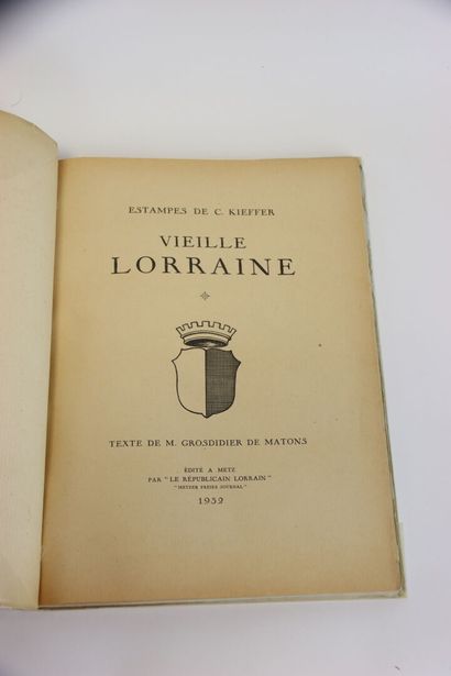 [LOT DE 8 LIVRES SUR L'ART EN LORRAINE] -...