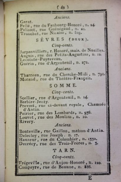 [LOT DE 6 ANNUAIRES] - COLLECTIF. Annuaire...