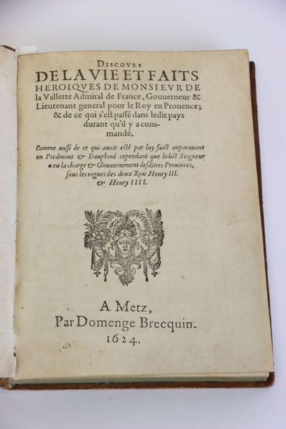 [MAUROY] - Discours de la vie et faits héroïques...