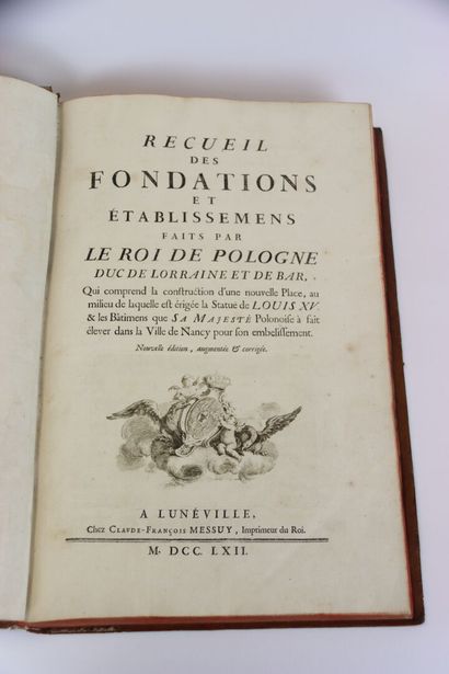 MICHEL (Nicolas-Léopold) - Recueil des Fondations...