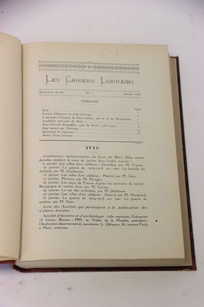 [METZ] - Les Cahiers Lorrains from January...
