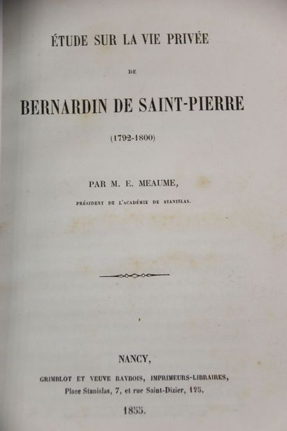 MEAUME (Édouard) - Recherches sur quelques...
