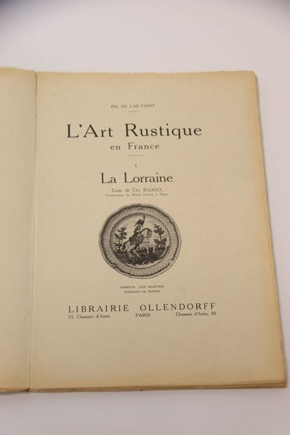 [LOT DE 8 LIVRES SUR L'ART EN LORRAINE] -...