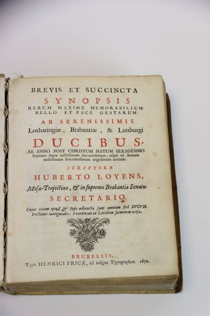 LOYENS (Hubert) - Brevis et succincta synopsis...