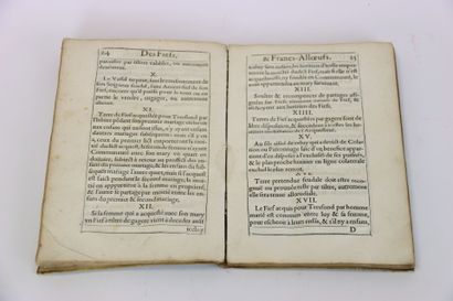 [METZ] - Coustumes générales de la ville...