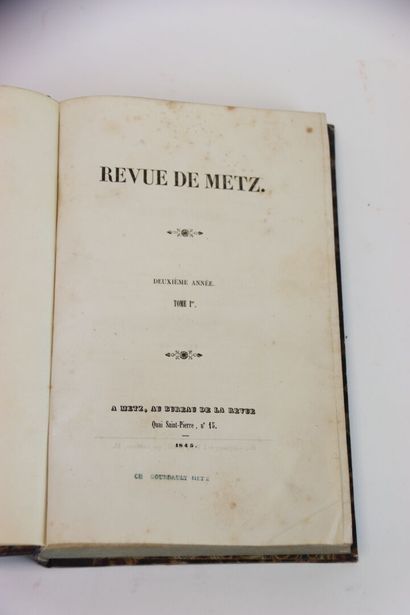 [METZ] - Revue de Metz. First year. Première...