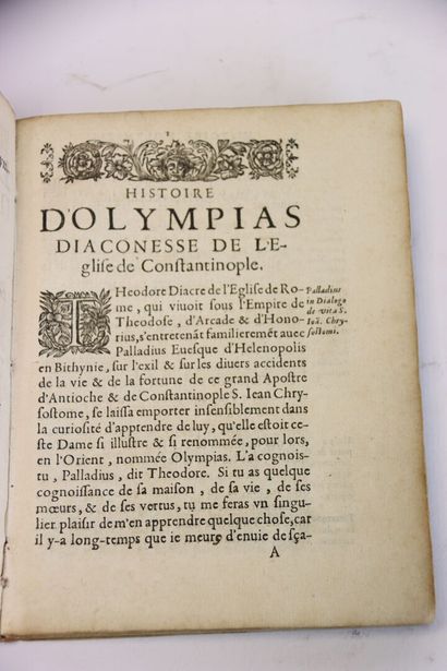 MEURISSE (R.P.) - Histoire d'Olympias Diaconesse...