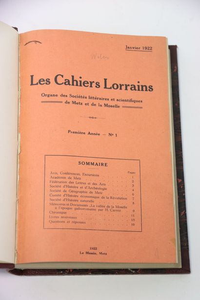 [METZ] - Les Cahiers Lorrains from January...