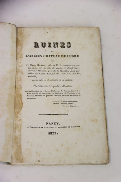 MATHIEU (Charles-Léopold) - Ruines de l'ancien...