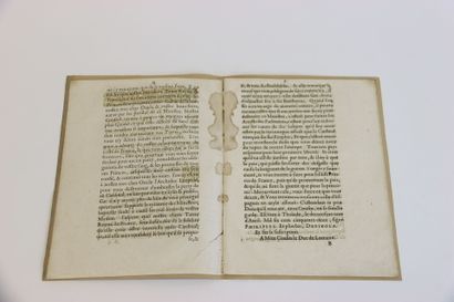 LOUIS DE BOURBON - Lettre du roy d'Espagne...