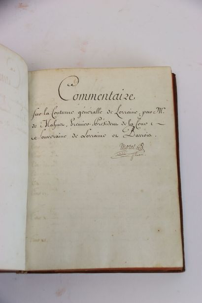 MAHUET (Premier président de la cour souveraine...