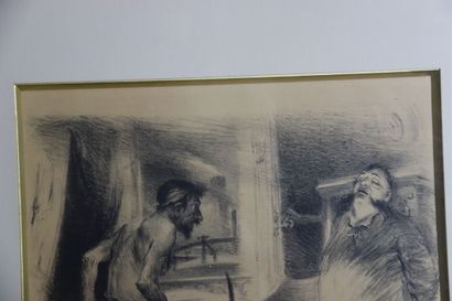 WILLETTE (1857-1926). Lot de deux gravures....