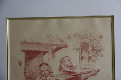 WILLETTE (1857-1926). Lot de deux gravures....